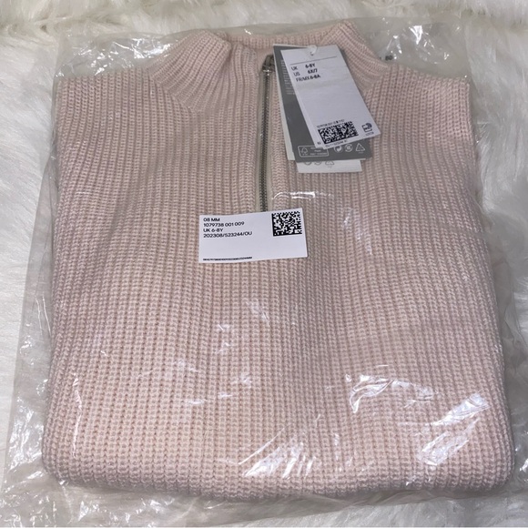 H&M 100 % wool knit sweater vest kids size 6/7 NWT - Picture 8 of 16